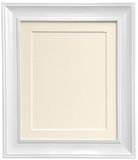 FRAMES BY POST Scandi Vintage Witte Fotolijst met Ivoor Mount en Backing Board 20 x 16 voor Pic Formaat 16 x 12 inch
