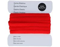 INNSPIRO Elastisch rubber, karmijnrood, 5,3 mm, 3 m