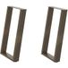 Pied de meuble Pieds de table à manger en U 2 pièces Acier naturel 50 x (72-73) cm Acier CFW83387