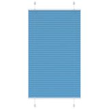 VidaXL Plissé rolgordijn 80x100 cm stofbreedte 79,4 cm polyester blauw