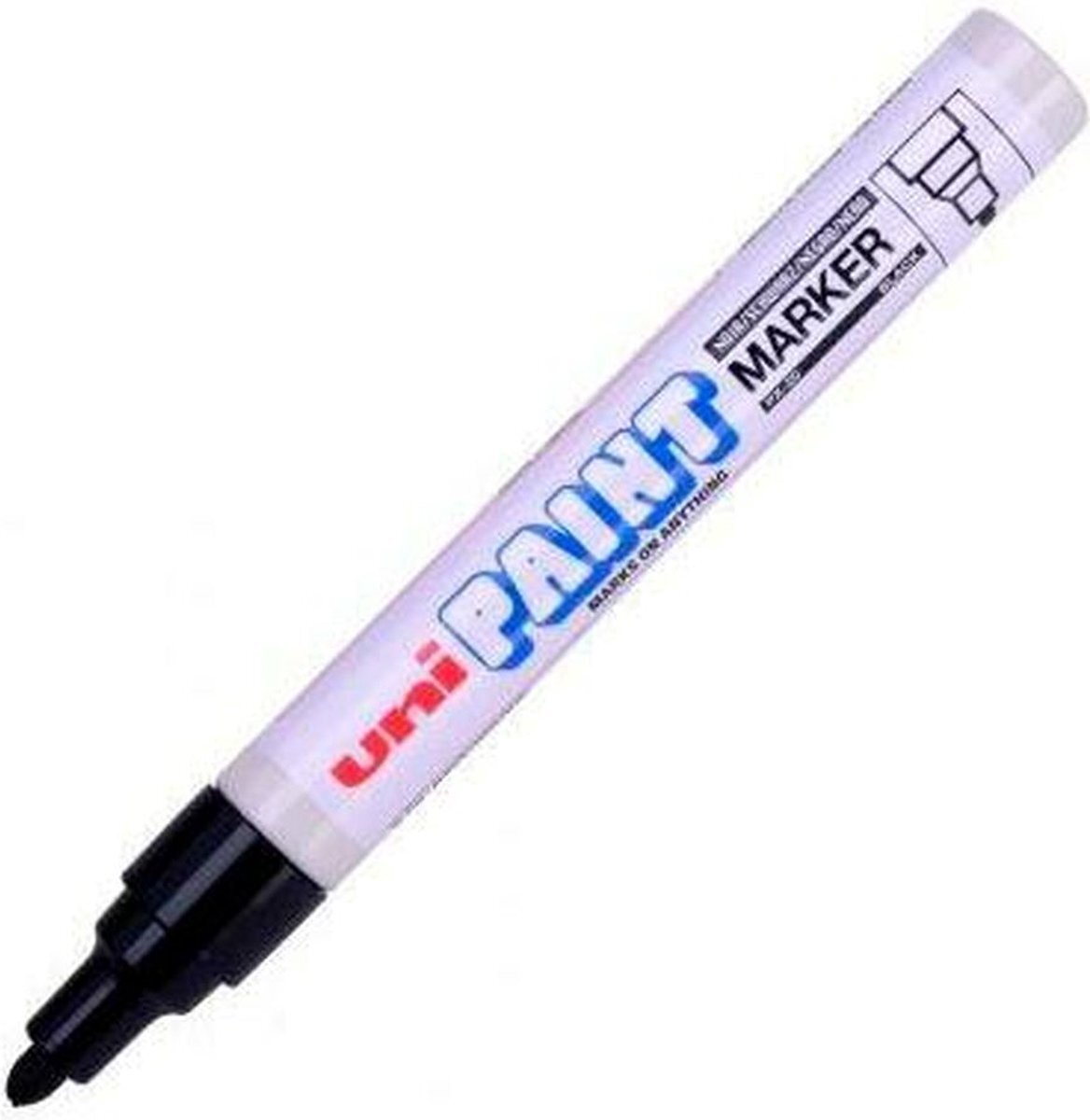 uni-ball Permanente markeerstift PX-20 Zwart 2,8 mm (12 Stuks)