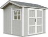 Timbela M913A-TUNDRA GREY - Abri de jardin en bois avec toit à deux versants, 5,9 m² - 250x294x252 cm
