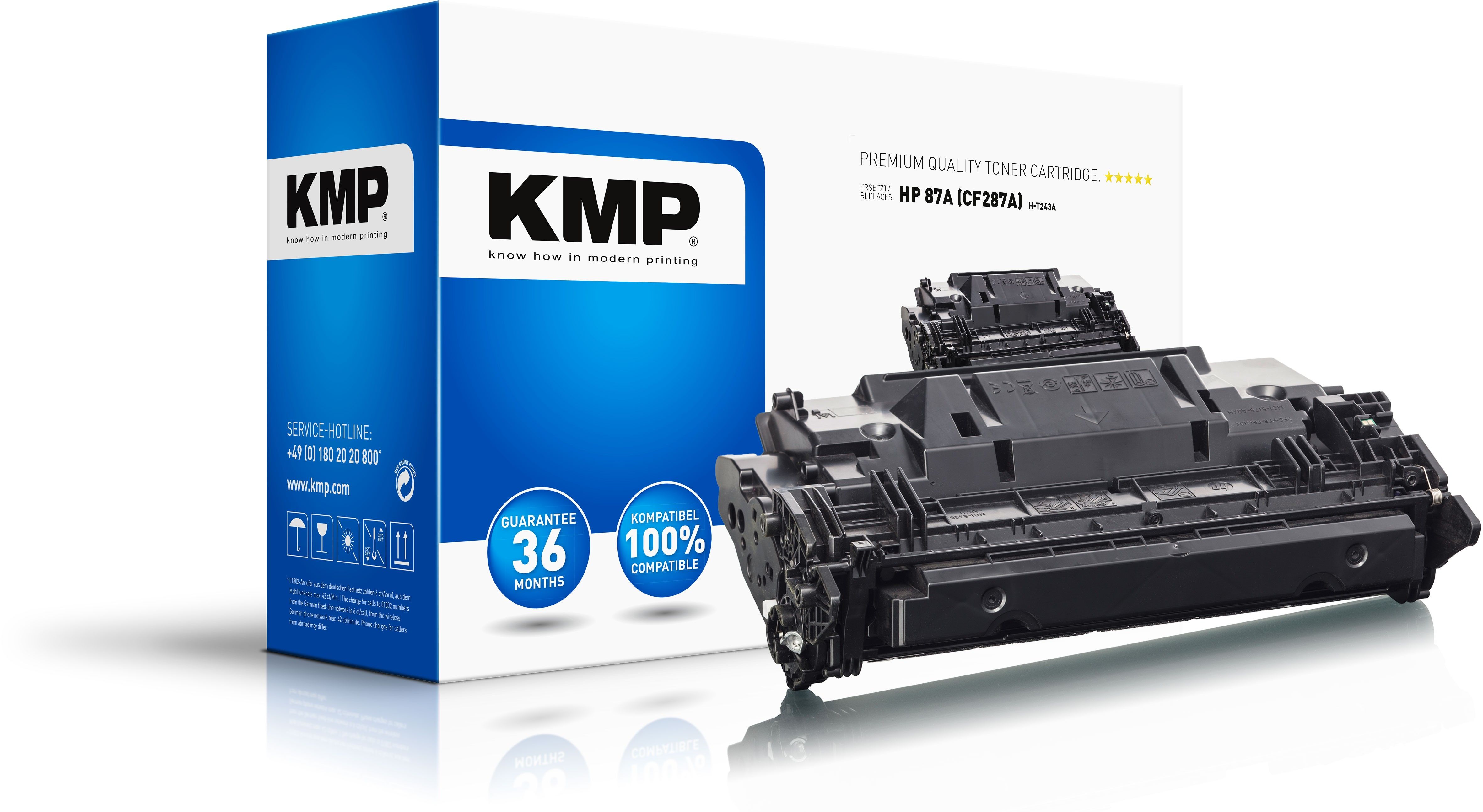 KMP H-T243A - Tonercartridge - Zwart - 1 stuk