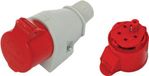 EX-TGN-125 Prise de courant fixe isolée 16a 400v Rouge 3p+n+z Ip44