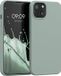 kwmobile hoesje geschikt voor Apple iPhone 13 - Hoesje voor smartphone - Back cover in grijsgroen