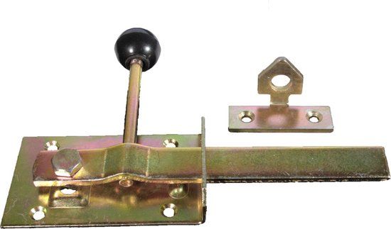 Intergard Tuinheksluiting tuinhekken smal met knop 60x100mm Groen Metaal
