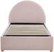 Vente-unique Bed met opbergruimte fluweel roze 90 x 190 cm