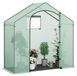 Serre de jardin - Serre à bâche - 200 x 80 x 200 cm - Vert - Avec porte et fenêtres - Convient pour tomates et plantes grimpantes
