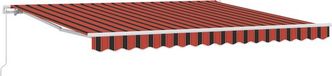vidaXL Parasol extérieur 4 x 3,5 m orange et brun à rayures