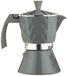 TLW direkt Espressokoker, aluminium, antraciet, 16 x 12 x 20 cm, 4 stuks