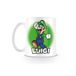Super Mario enorme mok (Luigi-design), 590 ml keramische mok, grote beker voor warme dranken, koffiekop voor warme chocolade, thee of koffie, officiële merchandise