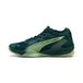PUMA Eliminate NITRO™ SQD 4 handbalschoenen uniseks, Groen/Wit, Maat 44,5