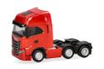 Herpa vrachtwagen model Iveco S-Way MY24 trekker 3-assig (6x2), rood, schaal 1:87