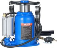 VEVOR Pneumatische Fleskrik, 32 Ton Hefvermogen, Hefbereik 255–415 mm, Lucht-Hydraulische/Handmatige Fleskrik met Pomp voor SUV's, Pick-Up Trucks, Campers, Autoreparatie, Blauw