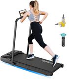 Tibagoods loopband inklapbaar - 1-8 km/h - Max. 130kg - Hardloopband - Wandelband - Loopband voor thuis - Hometrainer - Incl. tablethouder - Met 1 extra olie