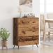 vidaXL Ladekast met lade oudhout 69,5 x 34 x 90 cm geconstrueerd hout