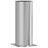 VidaXL Schouwkop verlenging zilver 25 x 25 x 50 cm
