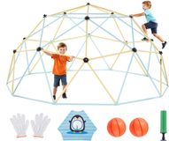 VEVOR Klimkoepel 305cm Geometrisch Klimrek met Basketbal/Net