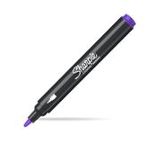 Sharpie Creative Marker Acrylverfmarkers | Ronde punt | Verfmarkers op waterbasis | Inkt loopt niet door en geschikt voor de meeste oppervlakken | Lila | 6 stuks