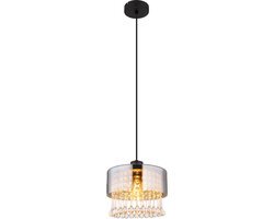 Globo hanglamp Hendry - zwart - metaal - 25 cm - E27 fitting - 15884H1