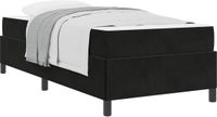 vidaXL Bedframe Zwart Stof 90 x 190 cm
