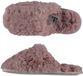Apollo Instap slippers/pantoffels Fluffy - dames - roze - maat 37-38
