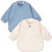 Konges sløjd bavoirs à manches navy dot rain washed - 6-12m - 2 pièces