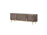 Meuble TV coloris gris foncé 200 x 40 x 60 cm