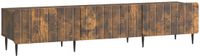 vidaXL TV-kast met lade Gerookt eiken 147 x 34,5 x 32 cm Bewerkt hout