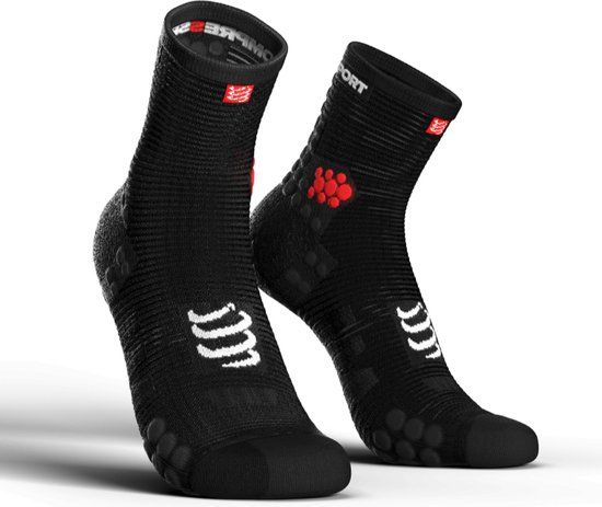 Compressport Pro Racing Socks V3.0 Run Hi - Black - Size 35-38