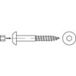 TOOLCRAFT 159342 Vis à bois à tête bombée 8 mm 90 mm Hexagonale creuse (Allen) Acier Zingué par électrolyse 50 pièce(s)