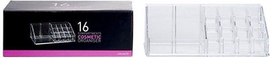 Casuelle 16 compartimenten cosmetica organizer - Make-Up - Juwelen - Organizer - Doorzichtig