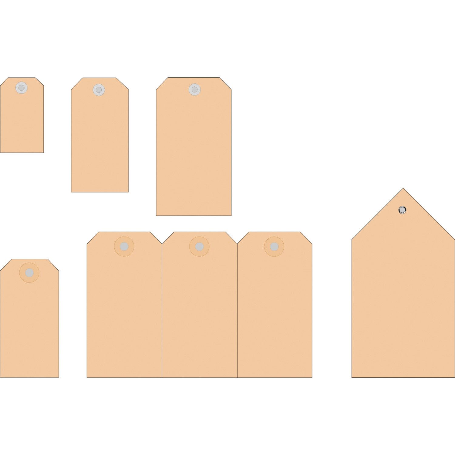 HERMA 6070 - Niet-klevende labels - bruin - Karton