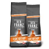 Der-Franz koffie, op smaak gebracht met karamel, Intensität3 / 5, Arabica en Robusta gemalen, 2x500g