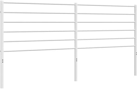vidaXL Hoofdbord Metaal Wit 180 cm
