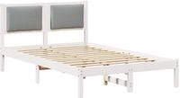 vidaXL Bedframe Lichtgrijs 120 x 200 cm Massief Grenenhout