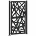 vidaXL Poort met lichtontwerp 100x175 cm staal zwart