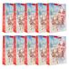 Idena 30515-10 Kerstcadeauzakjes van papier, kerstmanmotief op slee en rendier, 25 x 34 x 9 cm, 10 stuks