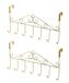 Eywlwaar Gold Over-the-Door Hooks 7 Hanger Rack