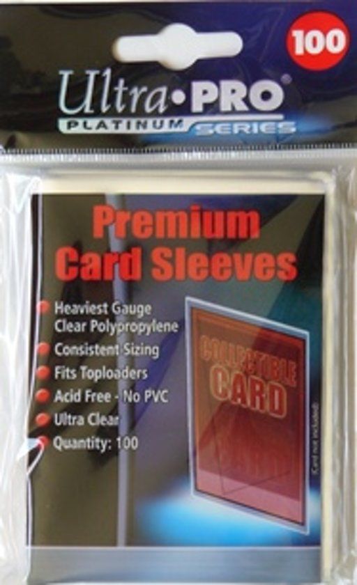 Ultra Pro Sleeves Platinum Clear - 0074427813857