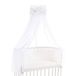 babybay Himmel Organic Cotton met strik, witte glittersterren zilver