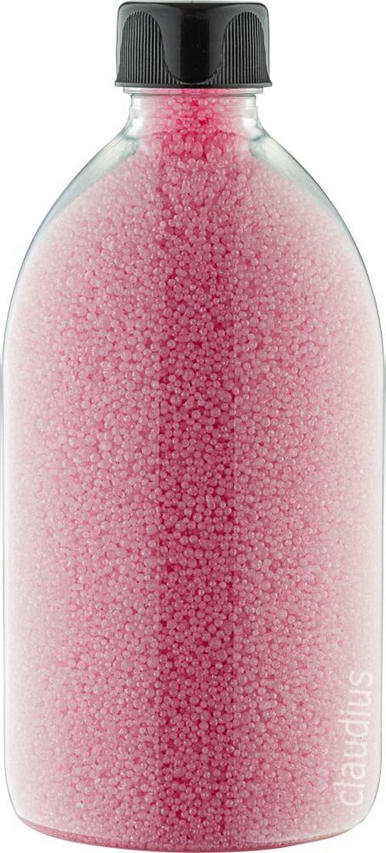 Claudius Cosmetics B.V. Badkaviaar Rozen 400 gram met zwarte dop- set van 6 stuks - bad parels