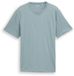 Tom Tailor - T-shirt basique en coton - Taille L - gris menthe