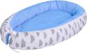 Shenzhen Haorui Industrial Technology Co., Ltd. Nid d'ange - nid câlin, lit nid multifonctionnel pour enfants, Pare-chocs de lit pour bébé, Nid d'ange nouveau-né, Bleu gris