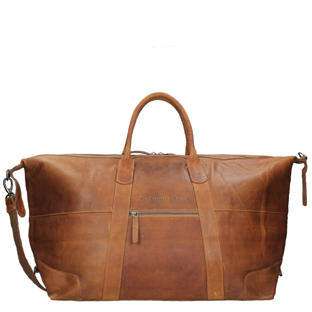 The Chesterfield Brand Portsmouth Travelbag cognac Weekendtas Bruin