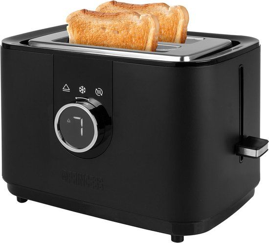 Princess 142360 Moments Broodrooster - Zwart/Zilver - 920W