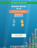 Number Bonds to 10: Skill Sidekick Reception Maths, Book 2: A Finding-Pairs Adventure with Jelby and Coral (Ages 4-5)