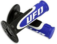 UFO PLAST Axiom Rubber Grip Pair Black/White/Blue