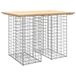 vidaXL Banc de jardin en gabion 100x70x72 cm bois massif de pin