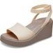 Crocs Brooklyn Ankle Strap Wedge Sandaal Dames